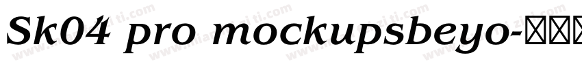 Sk04 pro mockupsbeyo字体转换